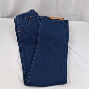 Wrangler Women Cowboy Cut 14MWZ Natural Rise Tapered Leg Jeans 11x30 Dark NEW